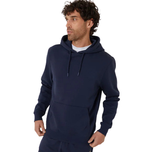 Sudadera con Capucha Lisa para Hombre, de Algodón Premium, con Forro Polar, Manga Larga, Cordón Ajustable y Bolsillo Tipo Canguro - Product Image 4