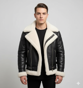 Solid Color <b>Men</b> <b>Leather</b> <b>Jacket</b> Custom Design <b>Leather</b> <b>Jacket</b> Casual Wear <b>Leather</b> <b>Jacket</b> For <b>Men</b> - Product Image 5