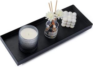 Bandeja Decorativa Cuadrada Moderna de Acero Inoxidable Pulido para Mesa de Centro, Escritorio, Baño, Organizador de Tocador con Almacenamiento de Cubiertos - Product Image 3