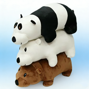 Set di peluche <span class=keywords><strong>We</strong></span> <span class=keywords><strong>Bare</strong></span> <span class=keywords><strong>Bears</strong></span>, orsetti di peluche impilabili (panda, orso polare, grizzly), cuscini a forma di orso, tre orsetti dei cartoni animati - Product Image 1