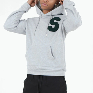 Sudadera con capucha de chenilla bordada, de algodón y felpa, estilo oversized, unisex, estilo streetwear, con diseño de logotipo de chenilla premium. - Product Image 6