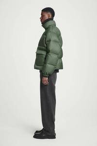 High Quality <b>Men</b> Puffer Jackets Warm Winter Coat OEM Bulk Stand Collar Fashion Outerwear Front Pocket Quality Zip Jackets - Product Image 2