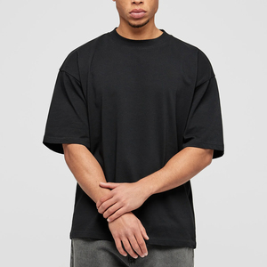 T-shirt Homme Oversize de Luxe 100% Coton à Col Rond, Coupe Boxy, Séchage Rapide, Longueur Longue, Motif Uni, Logo Personnalisé, Grammage Lourd - Product Image 5