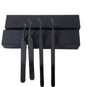 High Precision Professional CNC Charm Fiber Tip Sustainable Stainless Steel Customized Color Sevmek Eyelash <b>Tweezers</b> Eyelash - Product Image 1