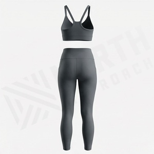 Conjunto de Yoga sin Costuras de Secado Rápido para Mujer, Sujetador Deportivo Reversible, Leggings Transpirables, Ropa Deportiva, Color Personalizado - Product Image 2