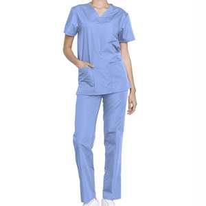 Tenues d'hôpital, blouses médicales, uniformes d'infirmière à manches longues, nouvelle couleur, ensemble extensible pour femmes - Product Image 1