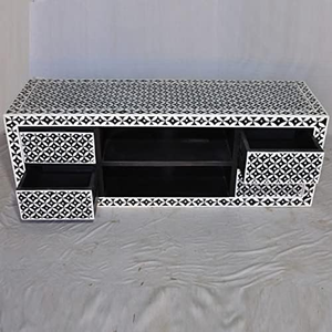 Table d'appoint carrée moderne en résine incrustée, faite à la main, design de haute qualité, meubles pour la maison, la chambre et le salon - Product Image 6
