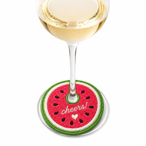 Marqueurs de verres à vin personnalisés avec logo du fabricant, étiquette brodée, cadeau promotionnel - Product Image 2