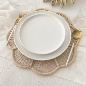 Eco Friendly Flower Shape Rattan Placemat Handmade Woven Table <b>Mat</b> Boho Dining Table Decor Natural Rattan Charger <b>Plate</b> - Product Image 4