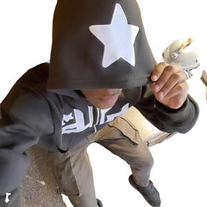 Cotton Oversize Blanks <b>Zip</b> <b>up</b> <b>Hoodie</b> Custom Rhinestone Embroidery <b>Full</b> Face <b>Zip</b> <b>up</b> Mens <b>Hoodie</b> Puff Print <b>Full</b> <b>Zip</b> <b>up</b> <b>Hoodie</b> - Product Image 2