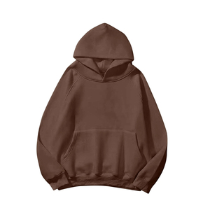 Sudadera con Capucha Extra Grande para Mujer, Forro Suave, Color Sólido, Felpa, Manga Larga, Otoño, Transpirable, Algodón, con Bolsillos - Product Image 1