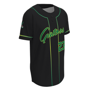 Maillot de baseball Henley personnalisé d'été à manches courtes, 2 boutons, séchage rapide, avec logo personnalisé, nom et numéro du joueur - Product Image 4