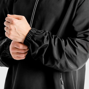 High Quality Custom Size <b>Men</b> Windbreaker <b>Jacket</b> Canvas Front Logo Outdoor Slim Fit Quick Dry Breathable Casual - Product Image 2
