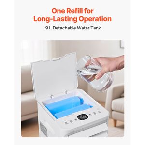 Condizionatore d'Aria Portatile 9L, 550 CFM, Timer 12H, Telecomando, 3 Velocità, Bassa Rumorosità, Raffreddamento Evaporativo - Product Image 2