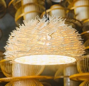 Luxury <b>Bird</b> Nest Rattan <b>Lampshade</b> Abstract Pattern Wicker Basket Pendant Light Shade High Quality Ceiling Lamp - Product Image 4