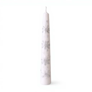 Vela Cónica Floral Pintada a Mano con Aroma a Lavanda, Vela Navideña sin Humo, Vela de Cera de Soja Hecha a Mano de Lujo para Decoración del Hogar y Bodas - Product Image 1