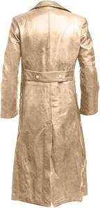 Meilleur prix de gros pour les vestes en cuir personnalisées pour hommes, manteaux longs en cuir noir pour hommes - Product Image 3