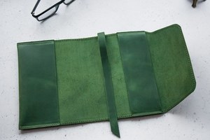 Smooth Matte Finish Leather <b>Book</b> Protector High <b>End</b> Italian Leather Journal Sleeve Bespoke Leather Factory LBC-0007 - Product Image 2