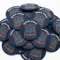 Écussons personnalisés en PVC souple, badges Niskin Array, rosettes océanographiques, emblèmes ronds en silicone pour la recherche marine et les vêtements de travail