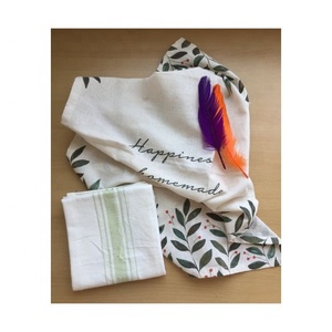 Promotional Chinese Style Happiness Homemade Embroidered Kitchen Party <b>Coffee</b> Cleaning <b>Table</b> Decorative Golf Flour Sack Towels - Product Image 1