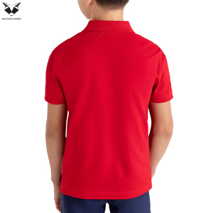 Camisetas Polo Deportivas para Niños, Color Rojo Sólido, Manga Corta, Camisetas Polo Atléticas para Niños, Logotipo Personalizado, Tops de Golf para Niños de Verano - Product Image 2