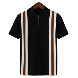 Chemise Homme 100% Coton Tricoté Anti-Boulochage Manches Courtes/Mi-longues Motif Uni Style Décontracté Service OEM/ODM Direct Usine - Product Image 1