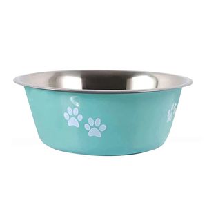 Bol pour chien en acier inoxydable avec logo personnalisé, construction durable et finition polie attrayante - Product Image 1