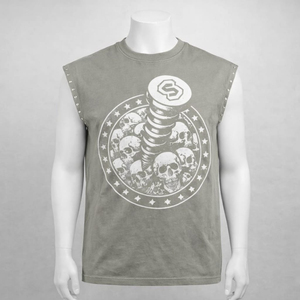 T-shirt sans manches tendance, couleur unie, coupe ample, pour la mode streetwear quotidienne, t-shirts sans manches pour hommes - Product Image 4