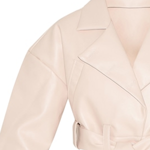 แจ็คเก็ตบอมเบอร์ทรงโอเวอร์ไซส์ ผ้าไหม/ผ้าฝ้าย กันลม สไตล์หรูหรา สตรีทแวร์ เอวปรับได้ ทรงหลวม พรีเมียม สำหรับคนเมือง - Product Image 4