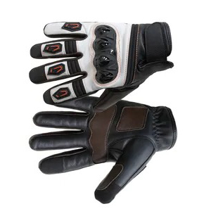 Gants de moto en cuir, respirants, imperméables, compatibles écran tactile, antidérapants, pour la conduite et le cyclisme - Product Image 2