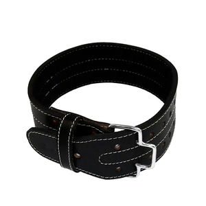 Ceinture de musculation personnalisable en cuir de vachette respirant et durable, réglable sur mesure, pour la musculation, le fitness et l'haltérophilie, avec logo. - Product Image 2