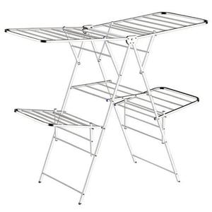 Double Layer Folding Clothes Drying Rack Heavy Duty <b>Laundry</b> <b>Stand</b> Portable Garment Organizer Space Saving Indoor Outdoor - Product Image 4