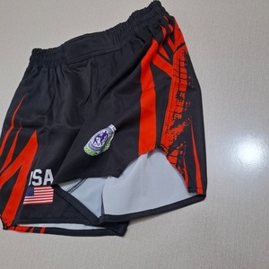 กางเกงชกต่อสู้ MMA BJJ Grappling น้ำหนักเบา ยืดหยุ่น ระบายอากาศ แห้งเร็ว มีโลโก้ด้านหน้า สำหรับ No Gi - Product Image 2