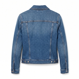 Women's Summer Woven <b>Lightweight</b> Long <b>Denim</b> <b>Jacket</b> Classic Casual Eco-Friendly OEM ODM Wholesale Factory Custom Wash Low MOQ - Product Image 2