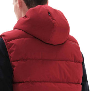 เสื้อกั๊กผ้าแคนวาสบุใยสังเคราะห์สำหรับผู้ชาย สีพื้น ระบายอากาศได้ดี ซิปหนา ราคาส่ง - Product Image 5