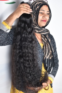 Extensions de cheveux humains indiens vierges non traités 100 % naturels, bouclés et crépus, qualité Remy, du fournisseur - Product Image 3