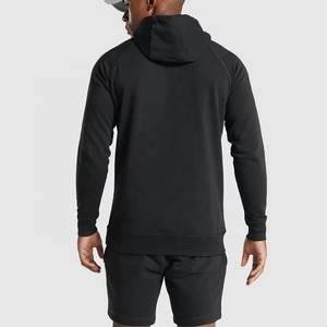 Sudadera con Capucha Oversize para Hombre, Color Liso, Algodón French Terry, Casual de Invierno, Estampado Digital, Estilo Urbano, con Bolsillo, Antiencogimiento - Product Image 2