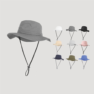 New Outdoor Wide Brim Waterproof Adjustable Unisex Fishing Fisherman String Bucket Hat - Product Image 1