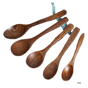 Teak Wood Kitchen Utensils Set Wooden Spoons Utensils for Cooking With Holder Natural Teak Wooden Kitchen - Product Image 6