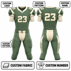 Camiseta de Fútbol Americano Personalizada para Hombre, Sublimada, Transpirable, de Poliéster, Cuello en V, Manga Corta, Uniforme de Equipo Ajustado - Product Image 3