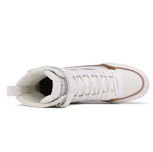 Chaussures de lutte montantes pour hommes, tige en maille blanche, semelle extérieure en caoutchouc, semelle intermédiaire en EVA, baskets d'entraînement de combat pour la salle de sport et la pratique au ring - Product Image 6