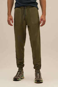 Pantalon de jogging personnalisé, production en gros, tissu molletonné en coton 280-340 GSM, matière respirante, taille élastique avec cordon de serrage, cheville côtelée. - Product Image 5