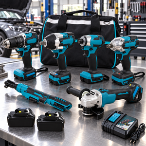 Kit combiné d'outils électriques sans fil 18V OEM/ODM avec batteries, chargeur et mallette de transport, garantie de 12 mois - Product Image 1