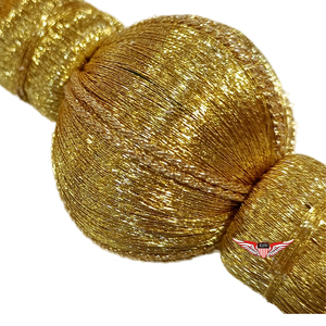 Glandes en fil d'argent Canutillo Gutter 20 cm, argentées, Borla Canutillo Canalón Plata - Product Image 4