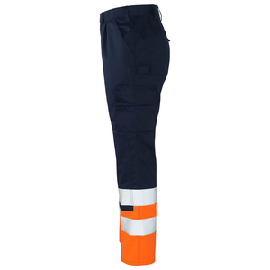 Men's High Quality 100% Cotton Reflective Safety <b>Cargo</b> <b>Work</b> <b>Pants</b> Protective Workwear Construction Workers Trouser - Product Image 2