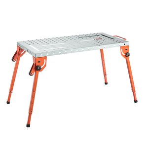 Banco da Lavoro per Saldatura 44" X 21" Capacità 500LBS Pieghevole Altezza Regolabile a 4 Livelli in Acciaio al Carbonio - Product Image 2