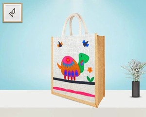 Bolsa de Yute Ecológica de Alta Calidad, Bolsa de Compras Reutilizable con Asas Resistentes para Comercio Minorista - Product Image 3