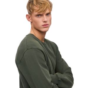 เสื้อสเวตเชิ้ตคอกลมแบบเรียบสำหรับผู้ชายปี 2026 พร้อมโลโก้แบบกำหนดเอง สไตล์สตรีทแวร์ น้ำหนักเบา แฟชั่นฤดูหนาว เสื้อสเวตเชิ้ตลำลอง - Product Image 3