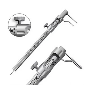 Calibrador Manual de Acero Inoxidable, Curvo, de 5 Pulgadas (0-80 mm), de Precisión, para Implantes Dentales, Cirugía y Ortodoncia - Product Image 1