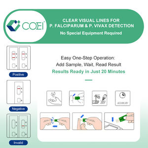 Kit de détection rapide de l'antigène du paludisme avec lecture visuelle des résultats pour les <span class=keywords><strong>tests</strong></span> sur le terrain et en point de service - Product Image 2